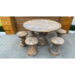 Outdoor Marble Garden Table