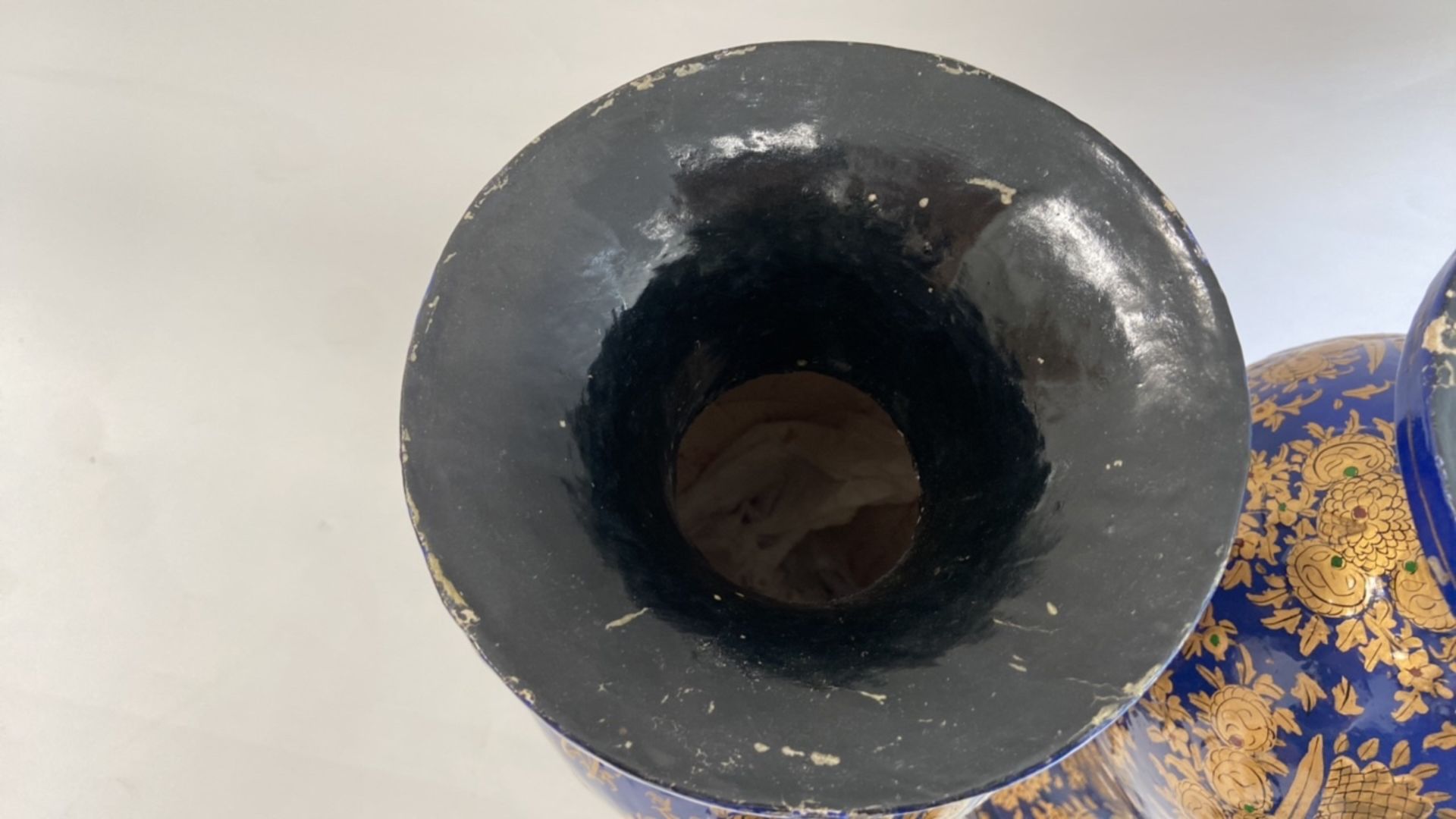 Papier-Mache Vase x2 - Image 3 of 7