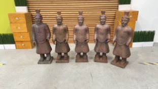 Terracotta Warrior Garden Statue X5