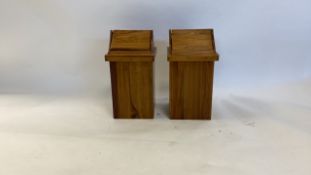 Wooden Flap Bins