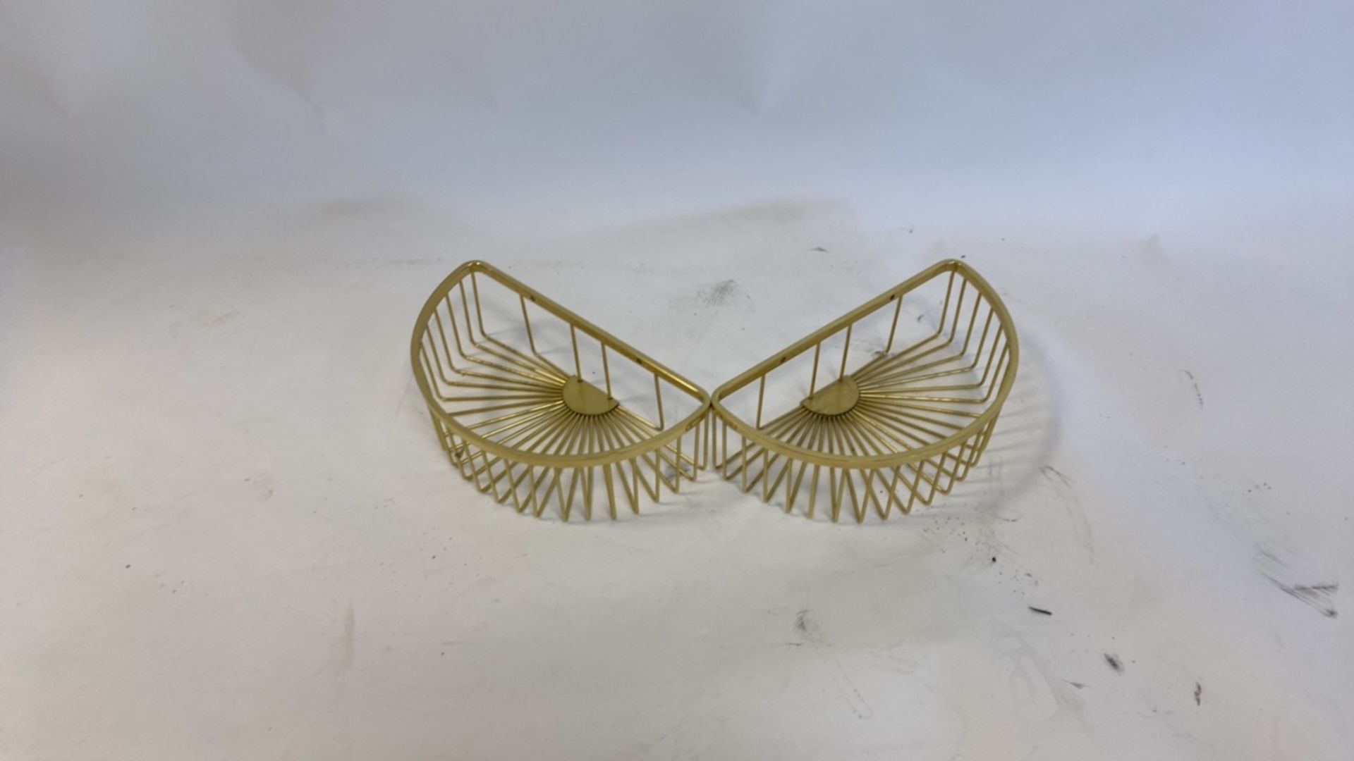 Gold Hanging Basket X2 - Image 2 of 4