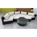 Oceans Large Rattan Half Circle