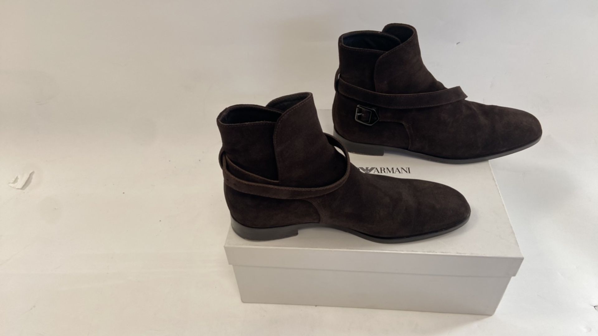 Emporio Armani Delave Cow Suede Boots - Image 3 of 6