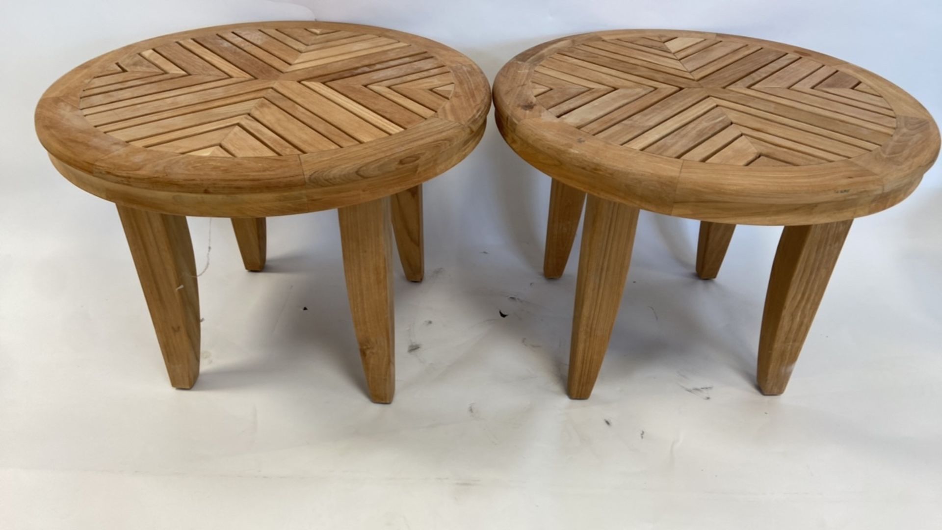 Outdoor Wooden Tables - Image 2 of 3