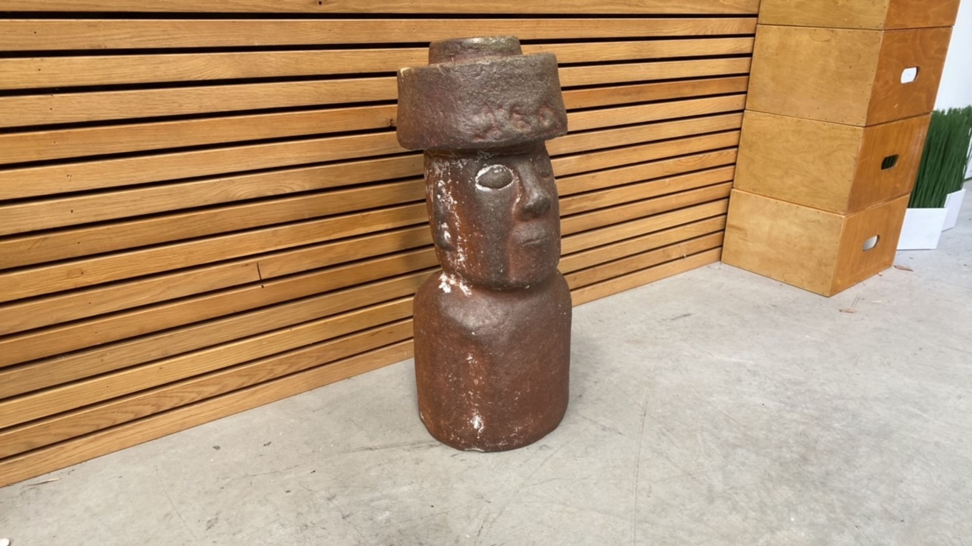 Clay Tribal Bust - Image 2 of 4