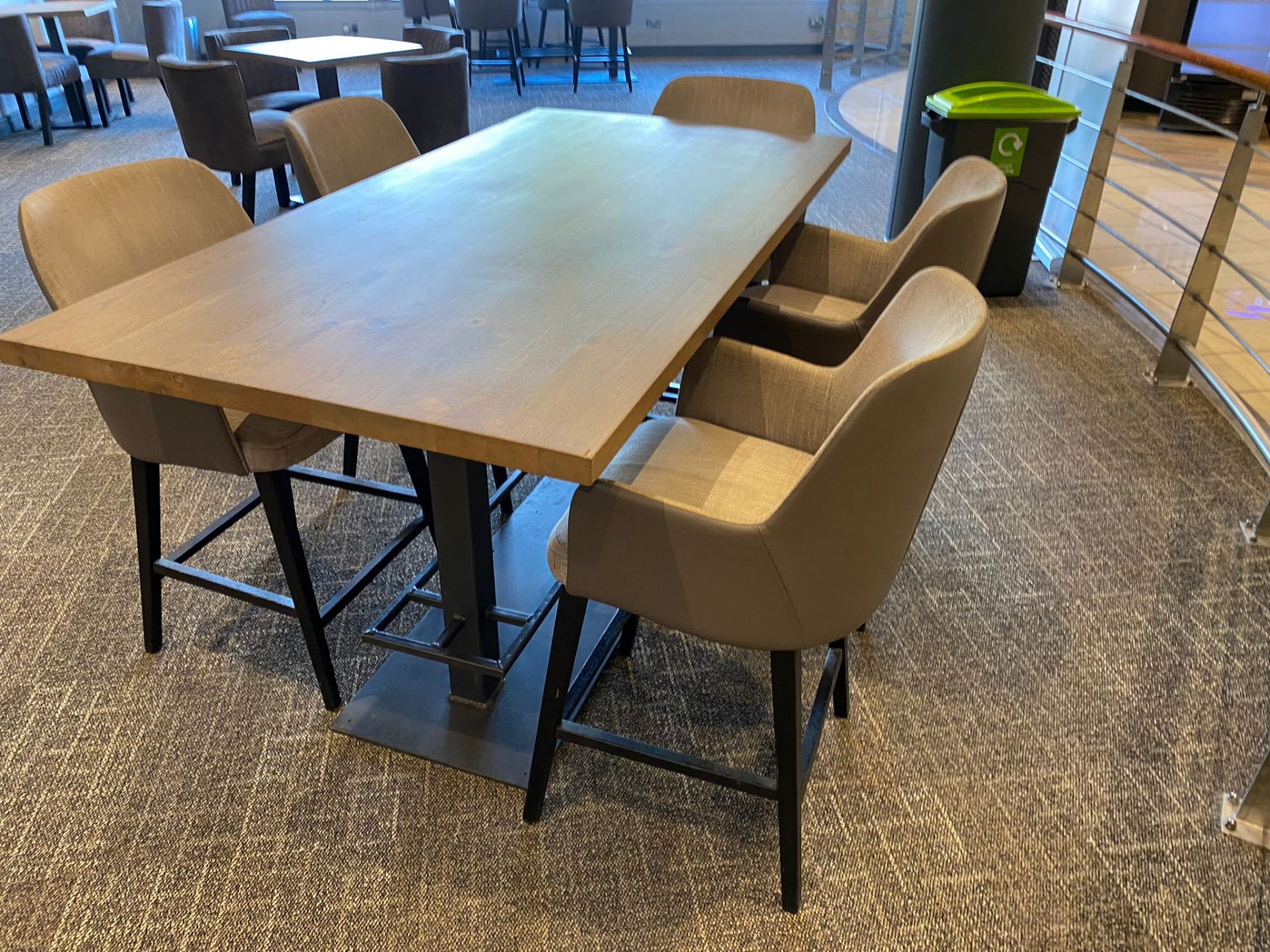 Rectangular Table With 5 Chairs - Image 2 of 4