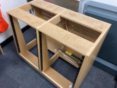 Furniture - wooden desk with built in racks