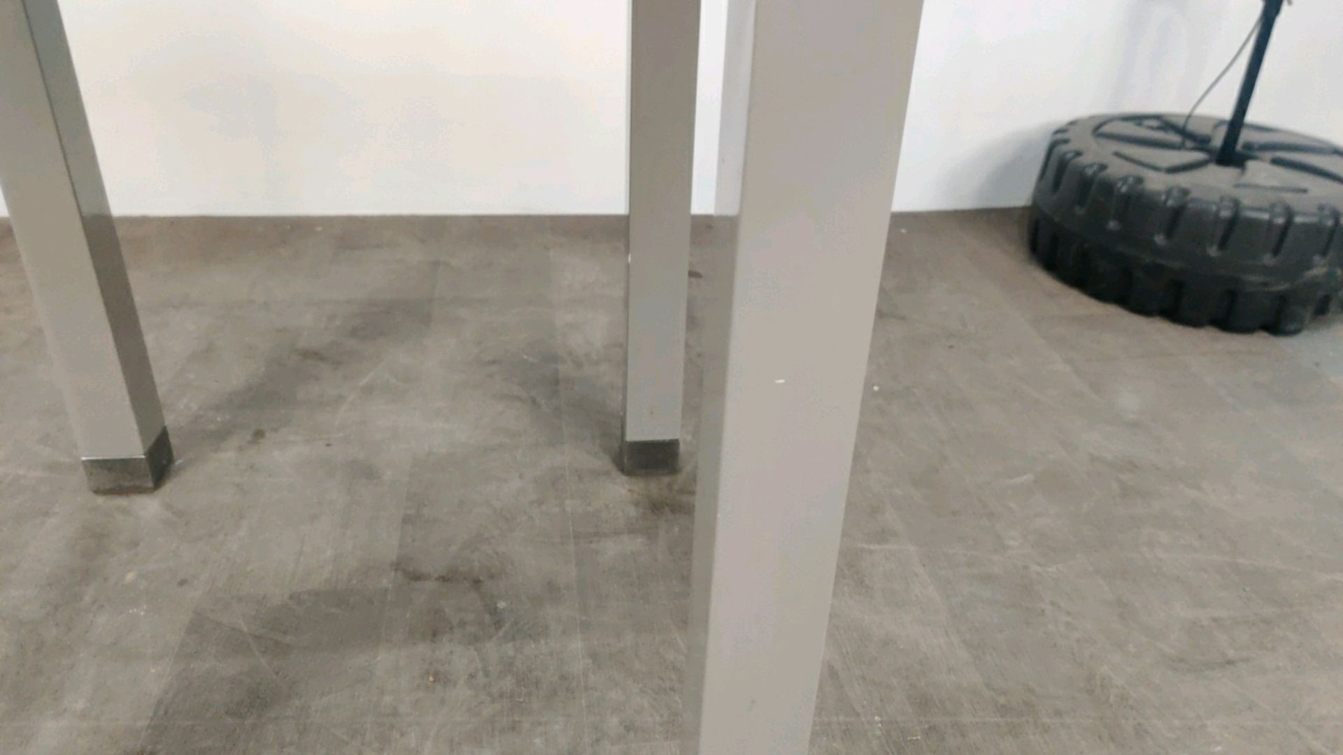 Large Side Table - Grey Gloss Finished - Image 2 of 4