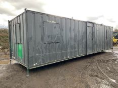 32ft Portable Office Site Cabin Canteen Welfare Unit Anti Vandal Steel