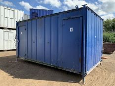 Portable Toilet Block Anti Vandal Steel Site Loo Container