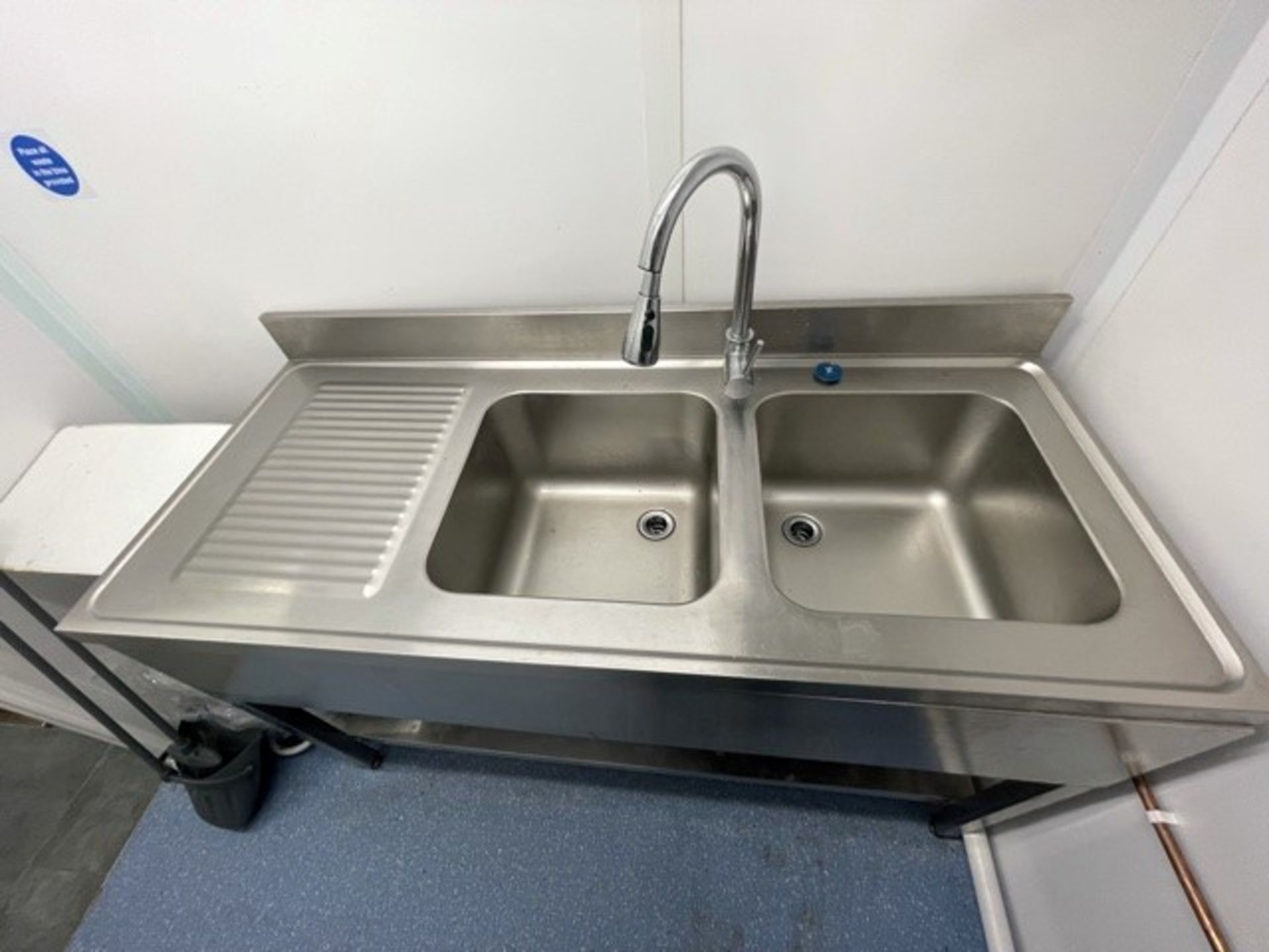 Commercial Sink Stainless Steel 2 Bowls Including - Image 3 of 5