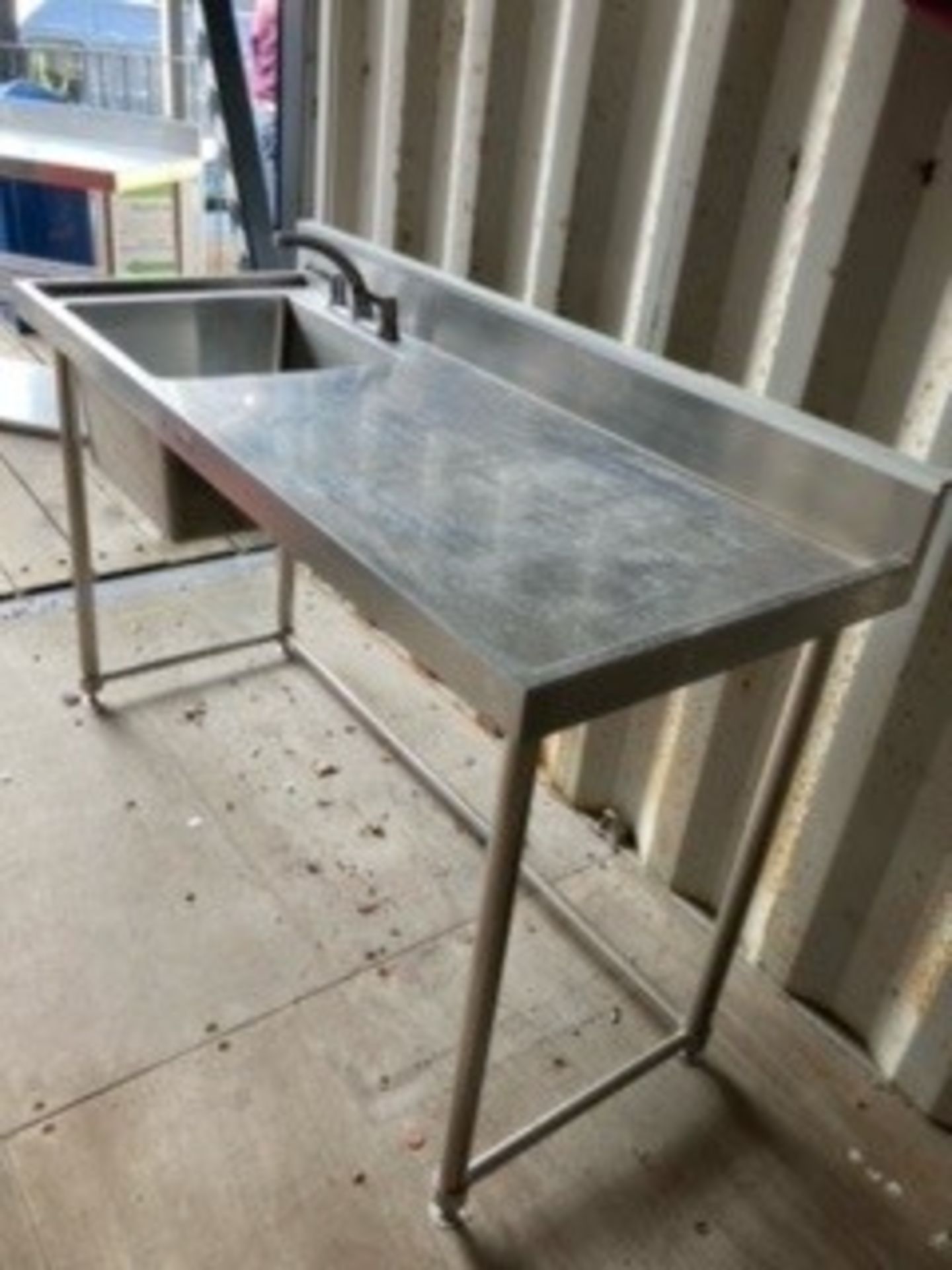 Simply Stainless Steel Preparation Table With Sink - Image 3 of 5