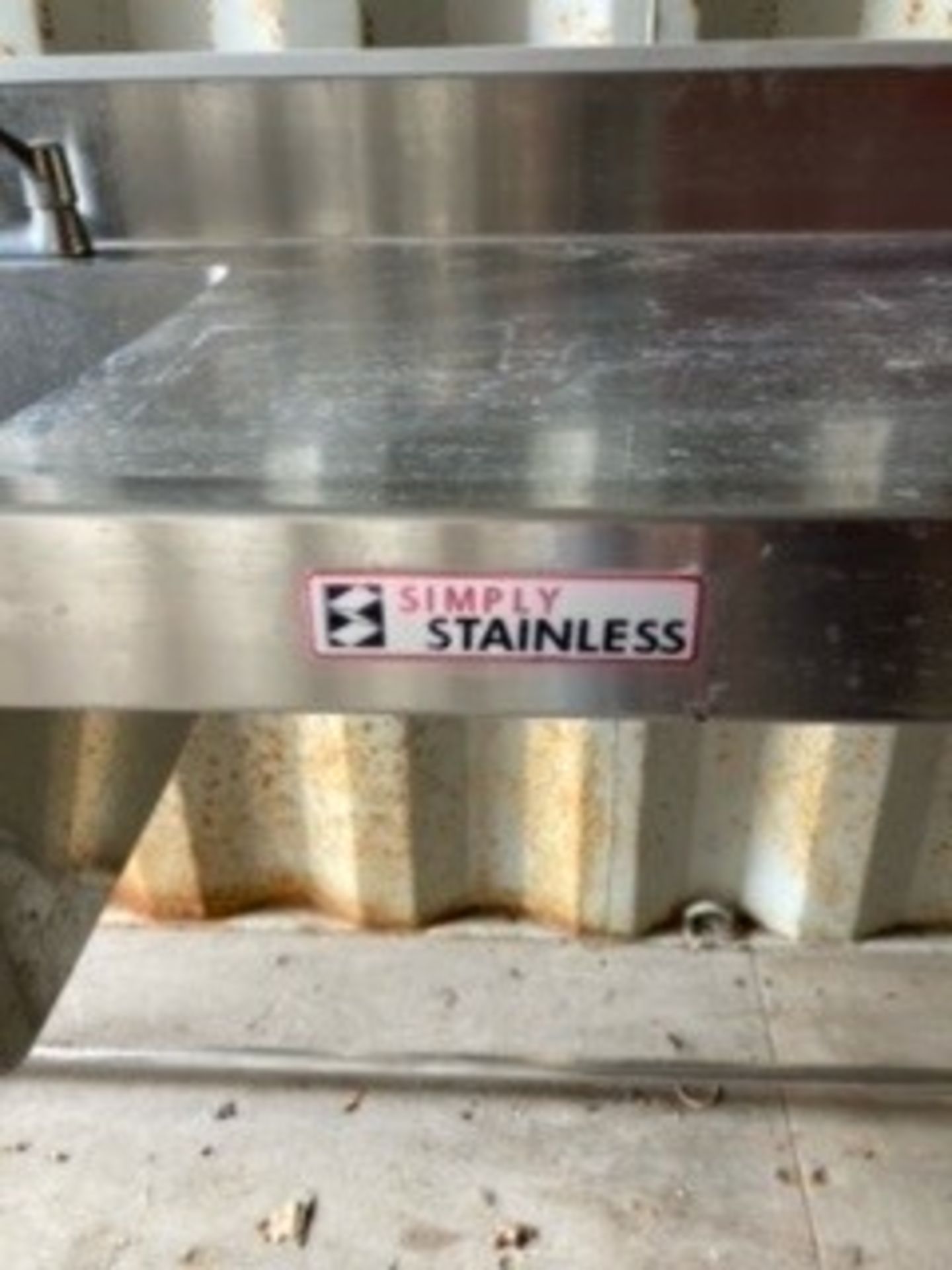 Simply Stainless Steel Preparation Table With Sink - Image 4 of 5