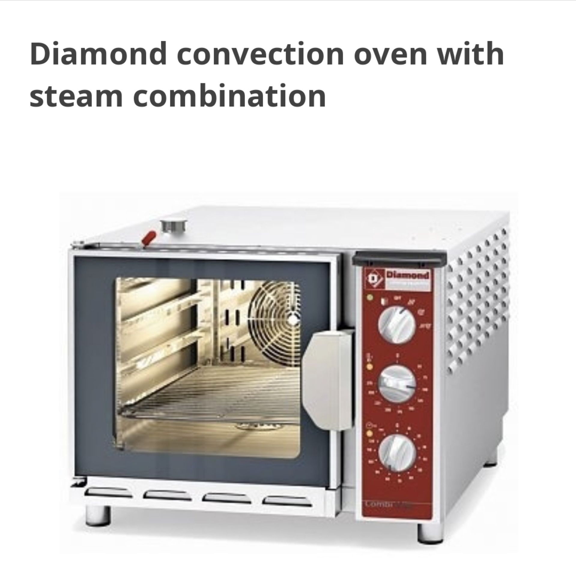 Diamond Convention Oven With Steam Combination - Image 2 of 4