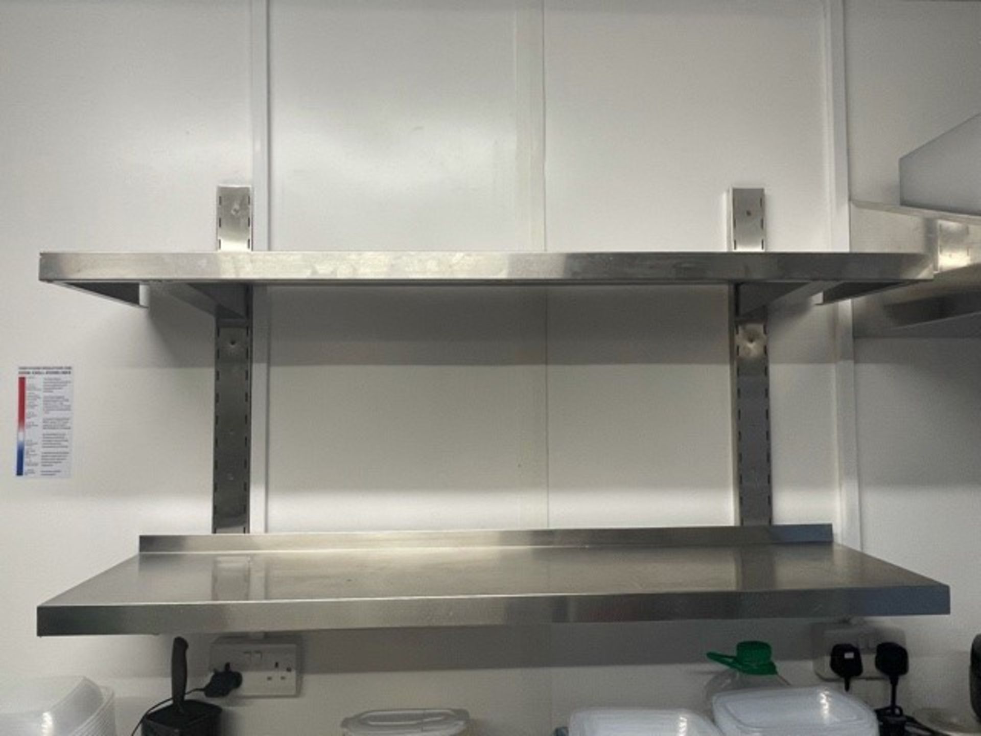 Stainless Steel Wall Shelf 2 Levels