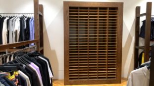 Large Wooden Clothing Display Unit