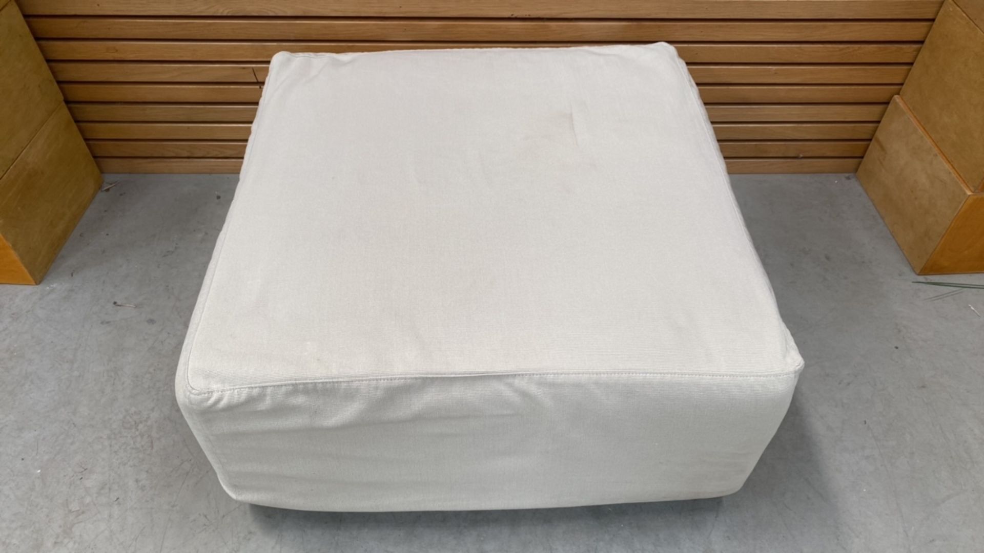 Cream Low Level Pouffe