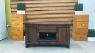 Low Level Dressing Table Manufactured From Oak Woo