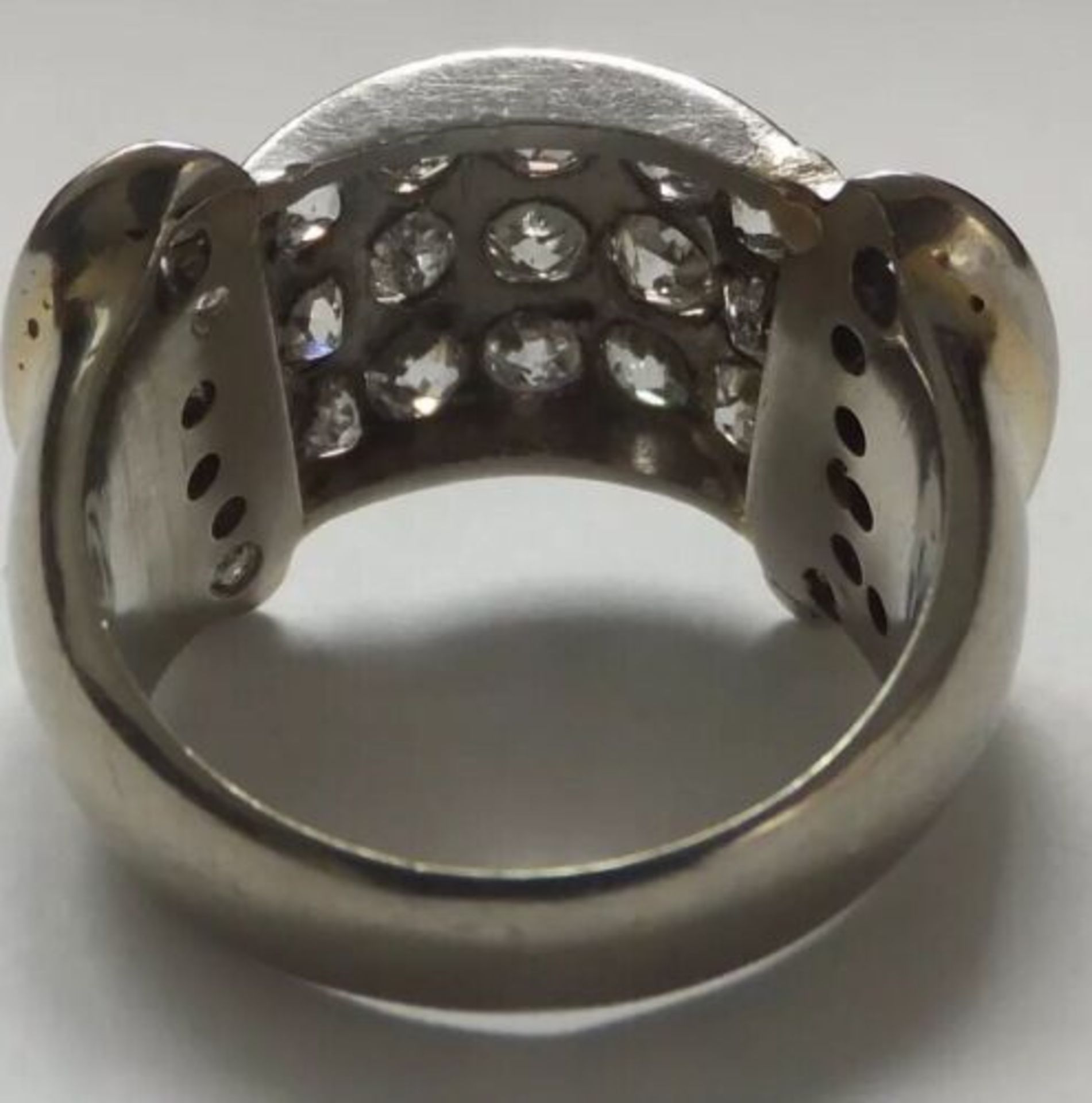Antique Platinum Diamond 1930's Art Deco Ring - Image 4 of 5