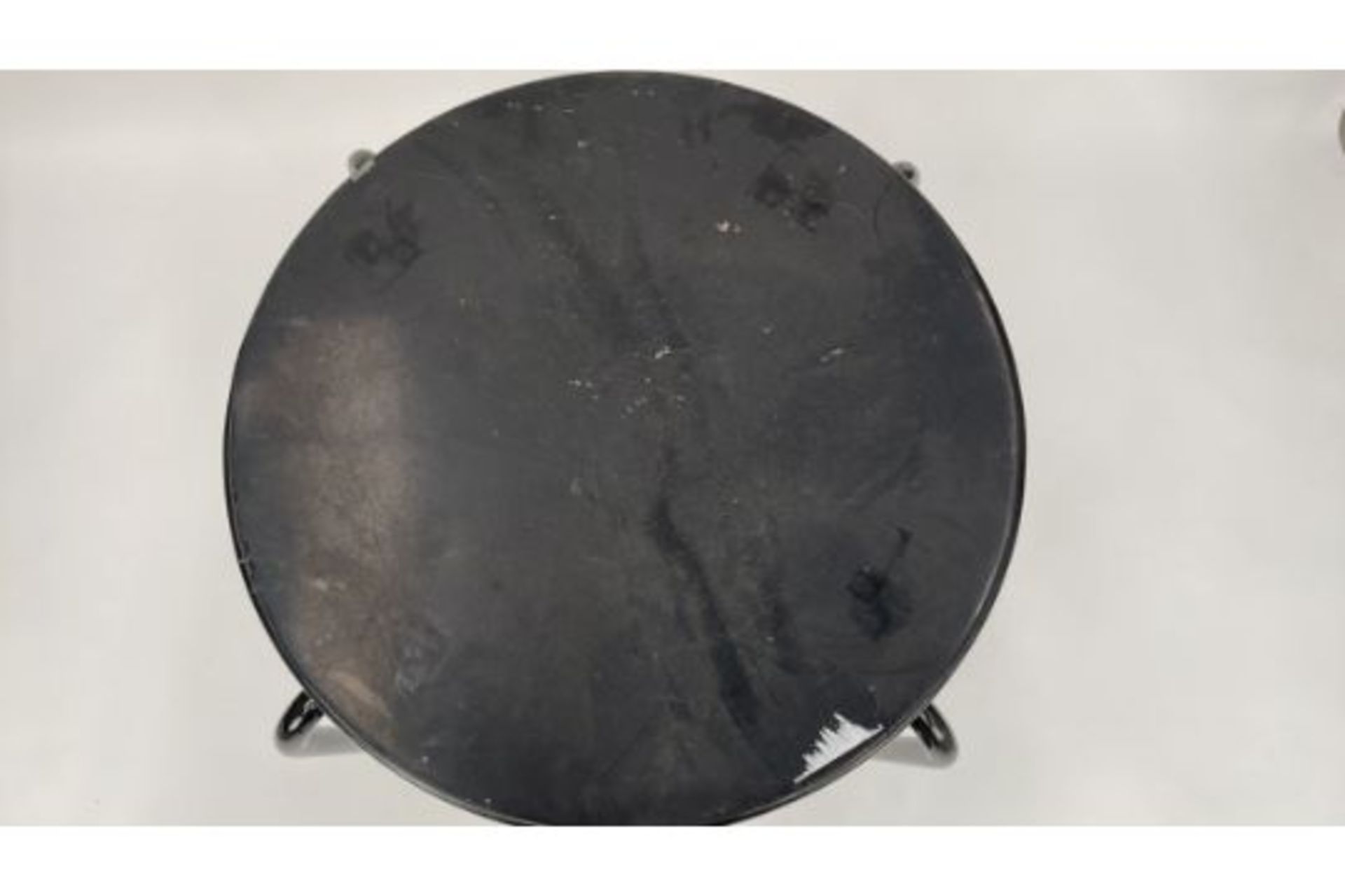 Black Round Tables Steel Frames - Image 2 of 3