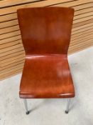 Dark Woodgrain Effect Commercial Grade Chairs