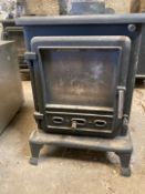Cast iron woodburner Glass front includes flue