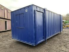 24ft Portable Office Site Cabin Welfare Unit Anti Vandal Steel Container