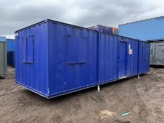 32ft Portable Office Site Cabin Canteen Welfare Unit Anti Vandal Steel Container