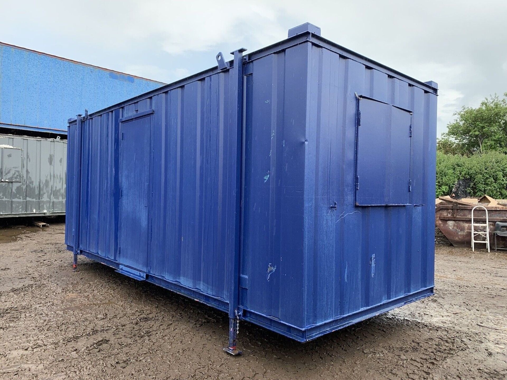 20ft Portable Office Site Cabin Anti Vandal Steel Container Welfare Unit - Image 4 of 6