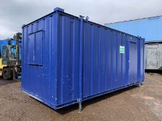 20ft Portable Office Canteen Cabin Welfare Unit Anti Vandal Steel