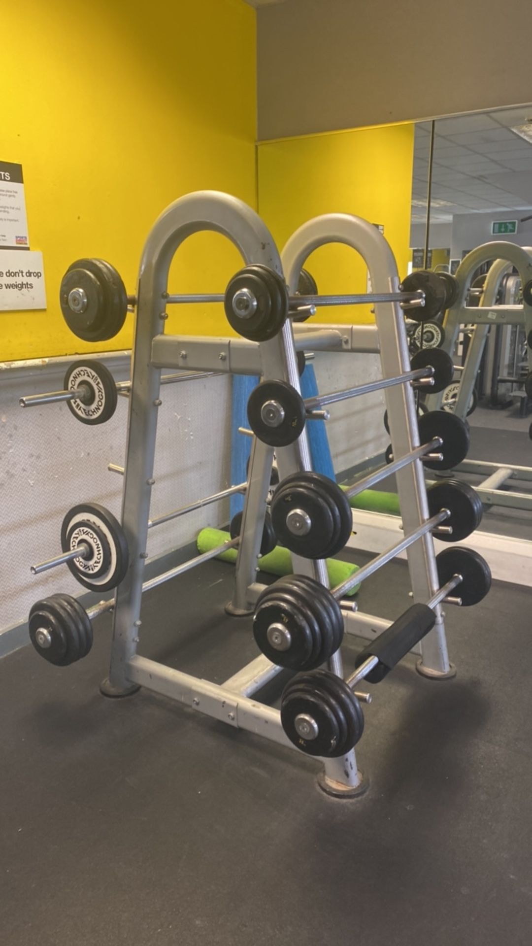 X9 Barbells with Weight Rack