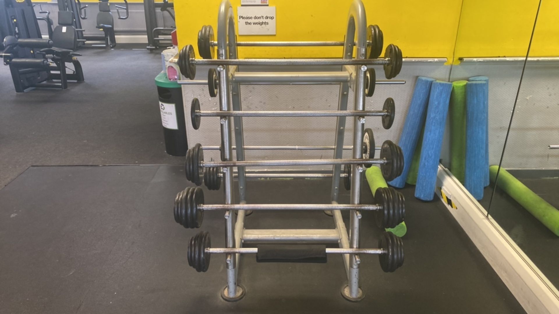 X9 Barbells with Weight Rack - Image 3 of 3