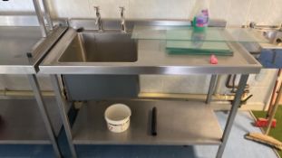 Stainless Steel Deep Based Sink (Left Side)