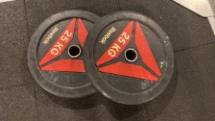 Reebok 25kg Weight Plate X2