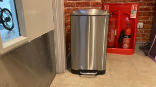 Silver Pedal Bin X12