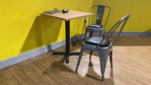 Tolix Style Chair X2 and Table