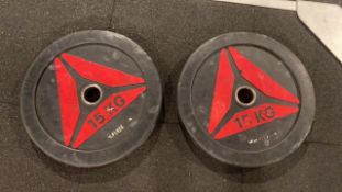 Reebok 15kg Weight Plate X2