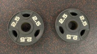 2.5Kg Bumper Weight Plate X2