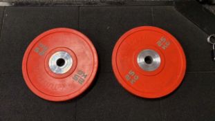 Tufftech 25Kg Bumper Weight Plate X2