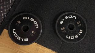 Bison 2.5Kg Bumper Weight Plate X2