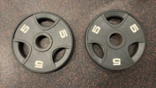 5Kg Bumper Weight Plate X2