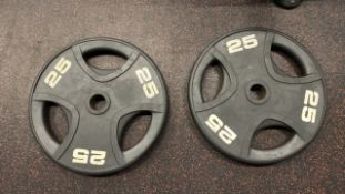 25Kg Bumper Weight Plate X2