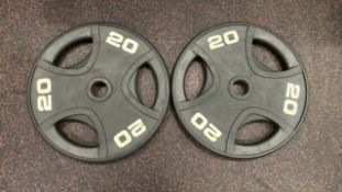 20Kg Bumper Weight Plate X2