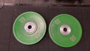 Tufftech 10Kg Bumper Weight Plate X2