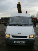 Ford Transit cherry picker scissor lift access pla