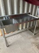 Simply Stainless Steel Preparation Table With Sink