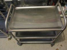 Stainless Steel 3 Tier Trolley