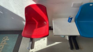 Plastic Chair with Table