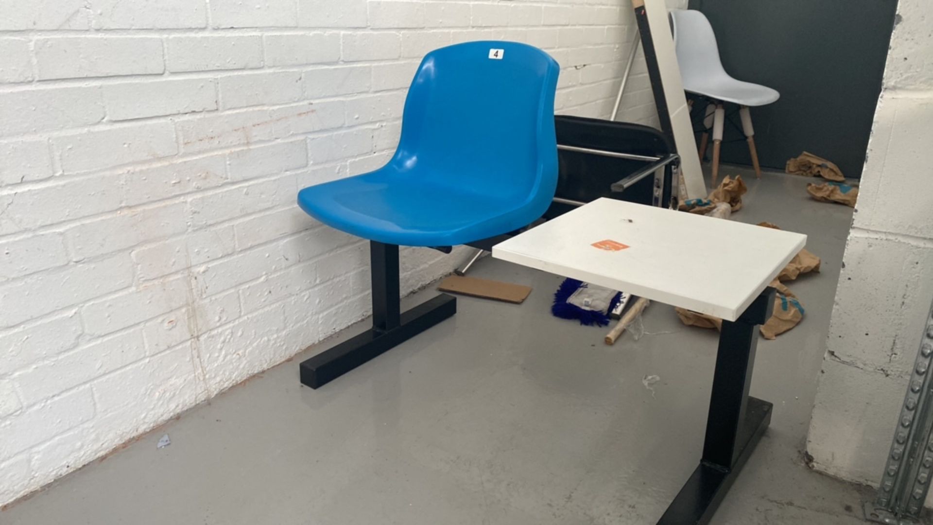 Plastic Chair with Table - Image 2 of 2