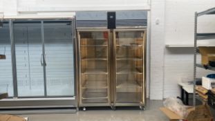 Foster EcoPro G2 2 Glass Door 1350Ltr Cabinet Fridge